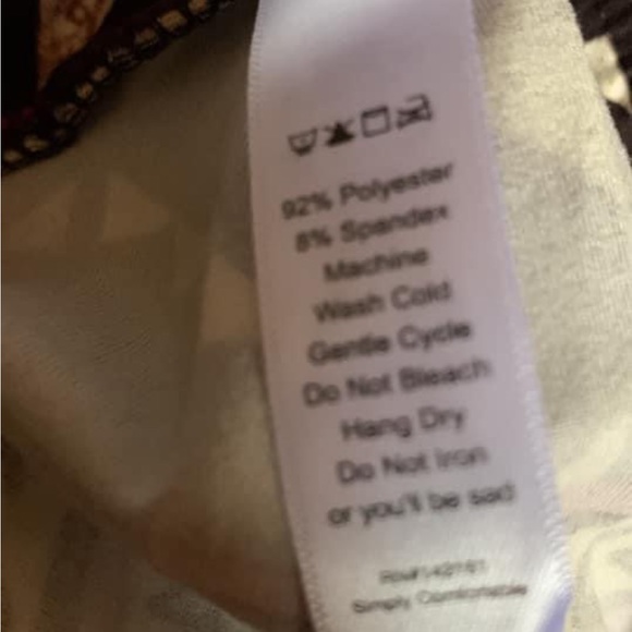 LuLaRoe Aztec print buttery soft leggings size TC (12-18) - Picture 2 of 3